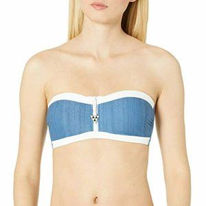 Seafolly Womens Block Bandeau Bustier Bikini Top
